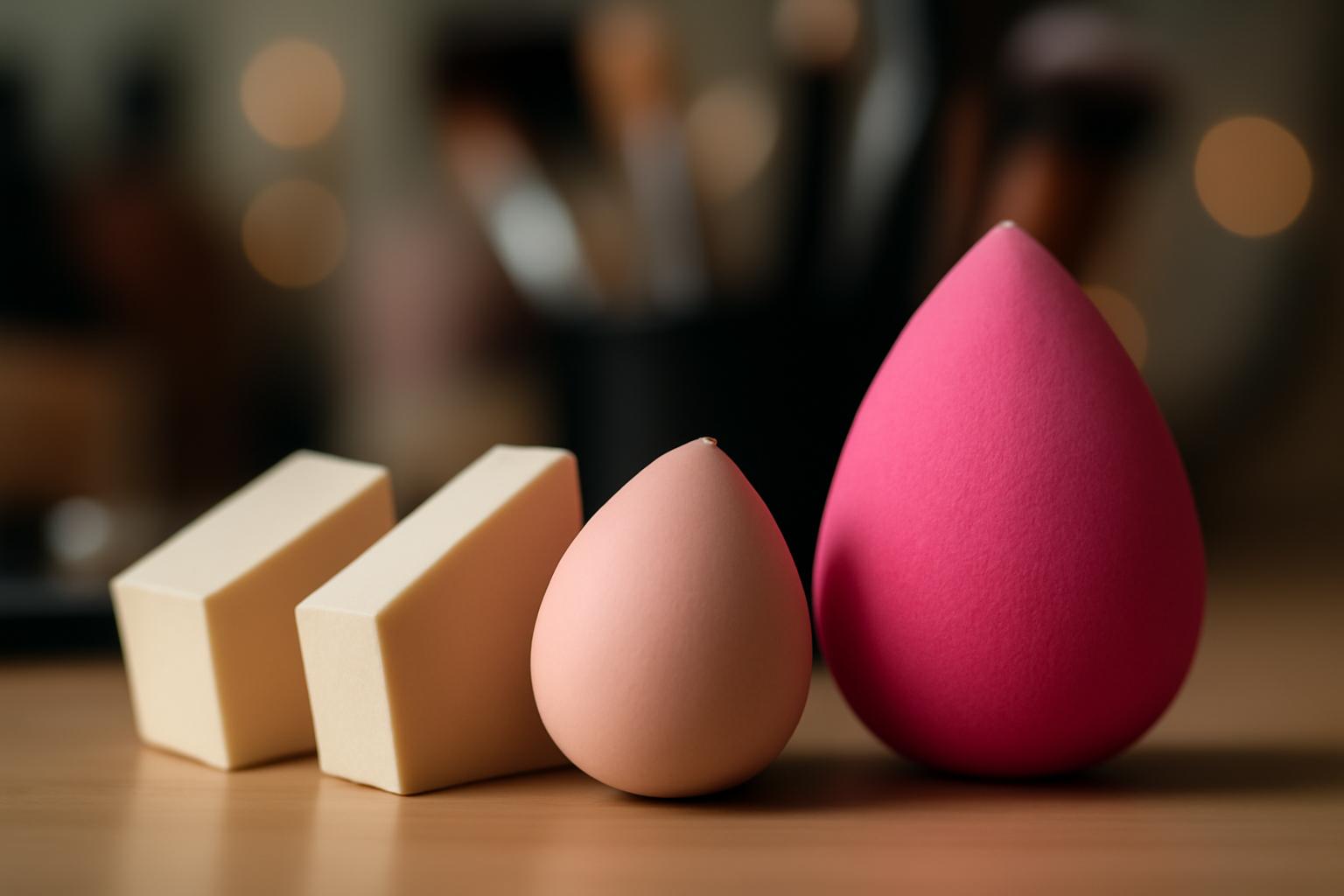 Akcesoria do makijażu gąbki vs beauty blender