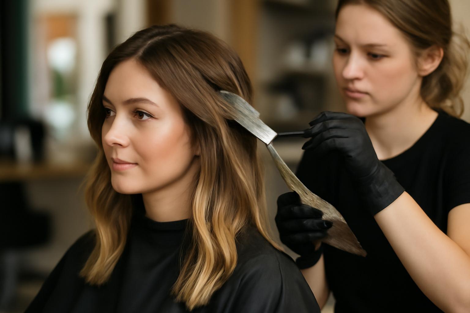 Balayage na brązowych włosach na wiosnę 2026