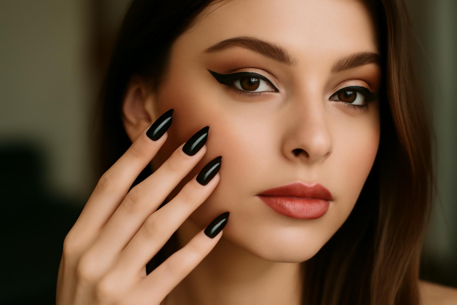 Chocolate suede nails – manicure trend jesień-zima 2026