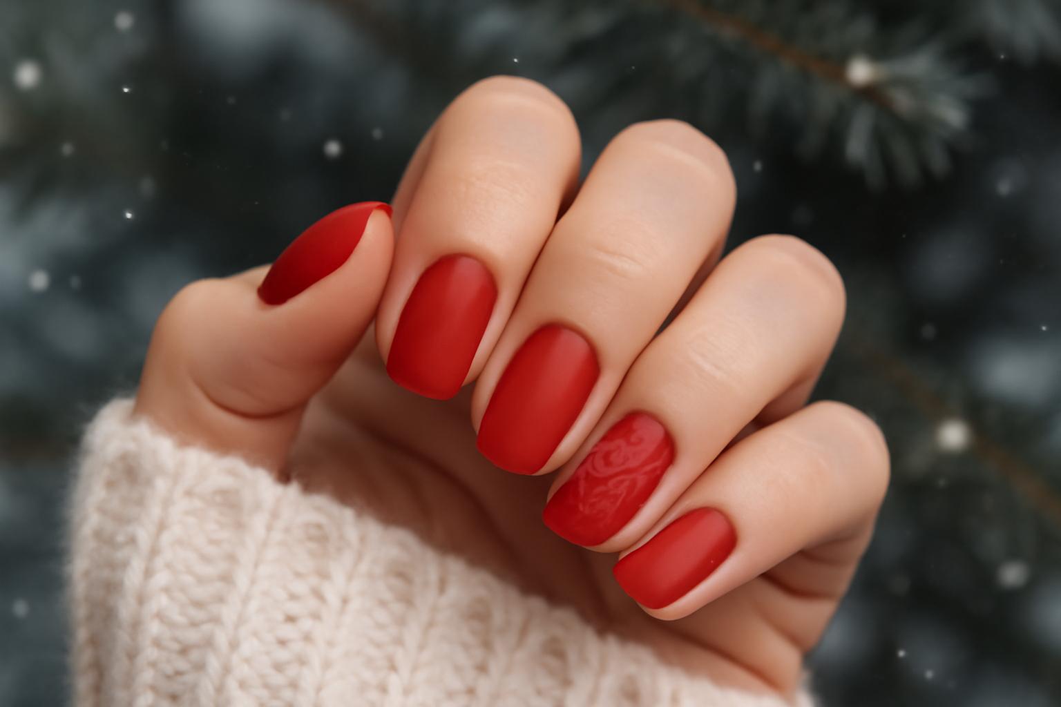 Czerwone paznokcie świąteczne – inspiracje, trendy i wzory