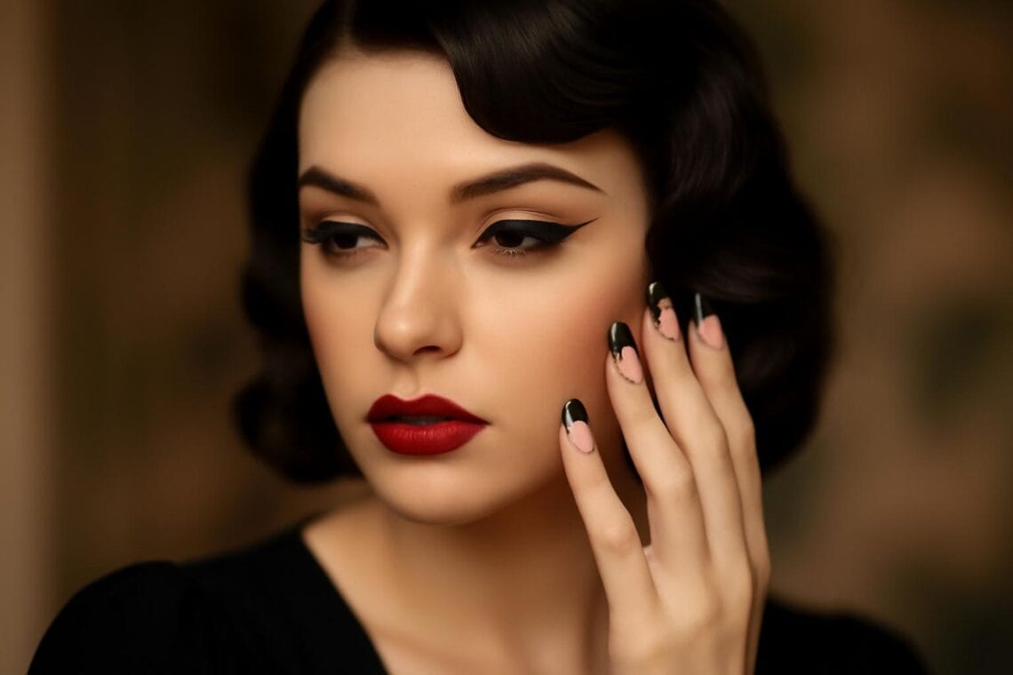 deep french tip pomys y na retro dramatyczna stylizacje 2 1