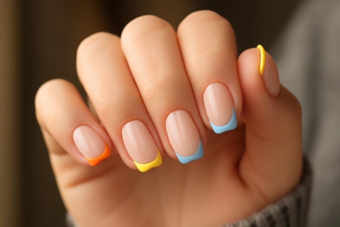 french accent nails 2026 modne akcenty we frenchu 2 1