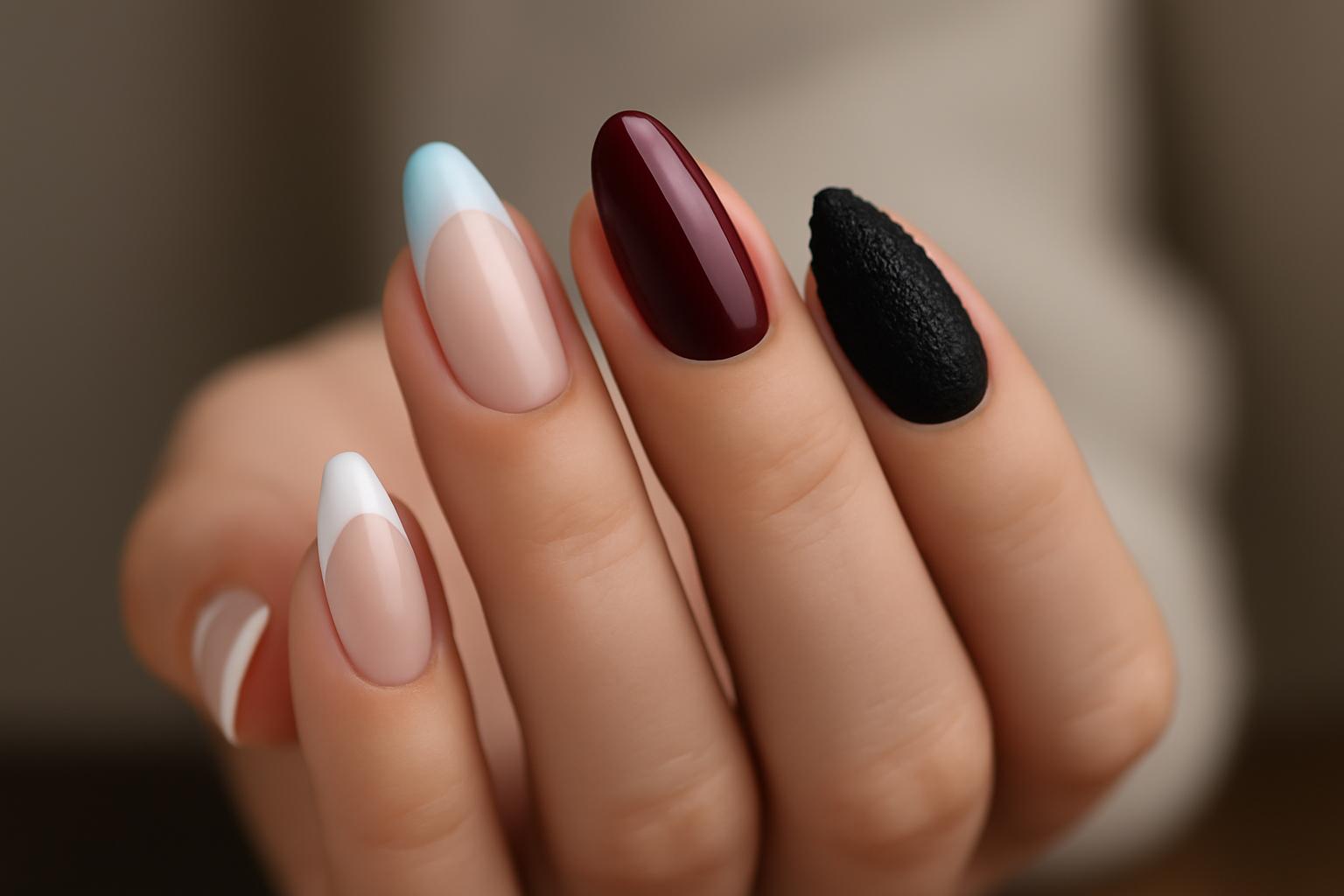French manicure na styczeń 2026: zimowa elegancja i blask