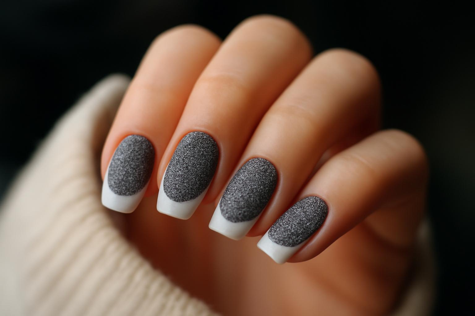 French manicure na styczeń 2026: zimowa elegancja i blask