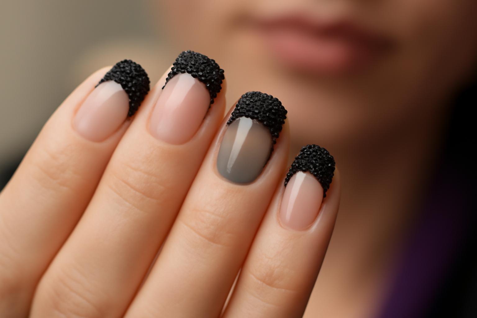 French manicure na styczeń 2026: zimowa elegancja i blask