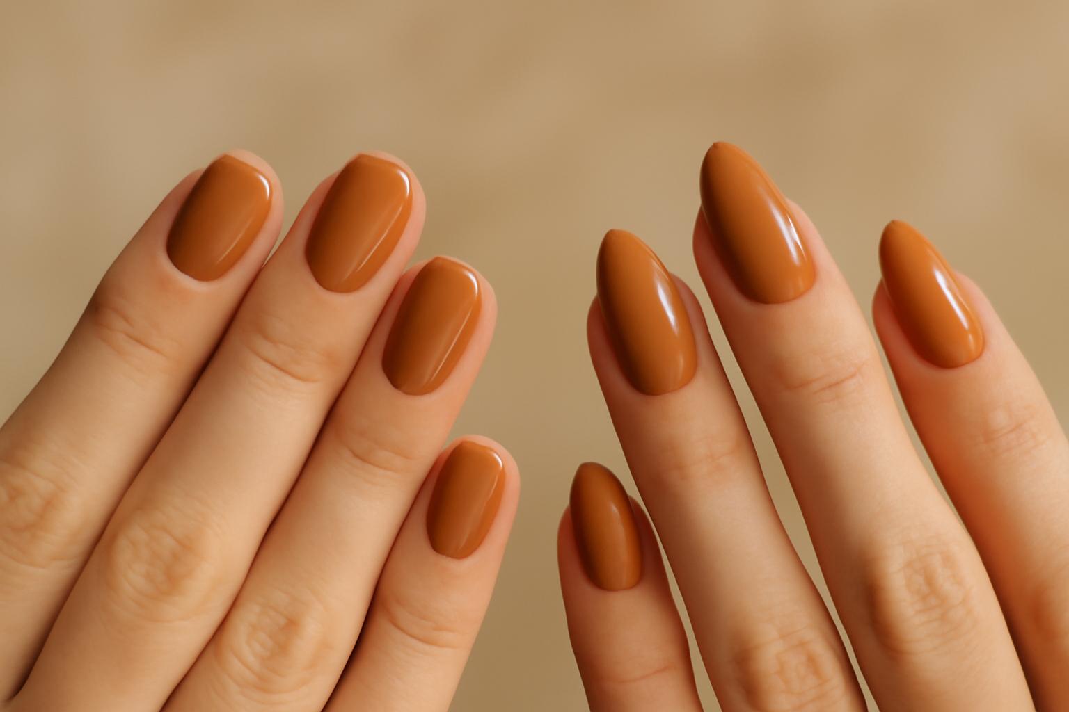 Karmelowe paznokcie – trendy, inspiracje i stylizacje