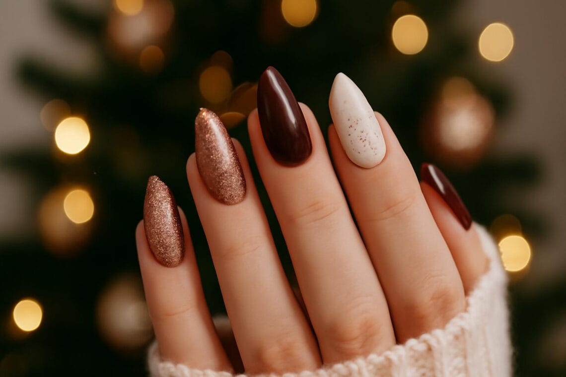 modne paznokcie migda ki na grudzien elegancja i swieta 2 1