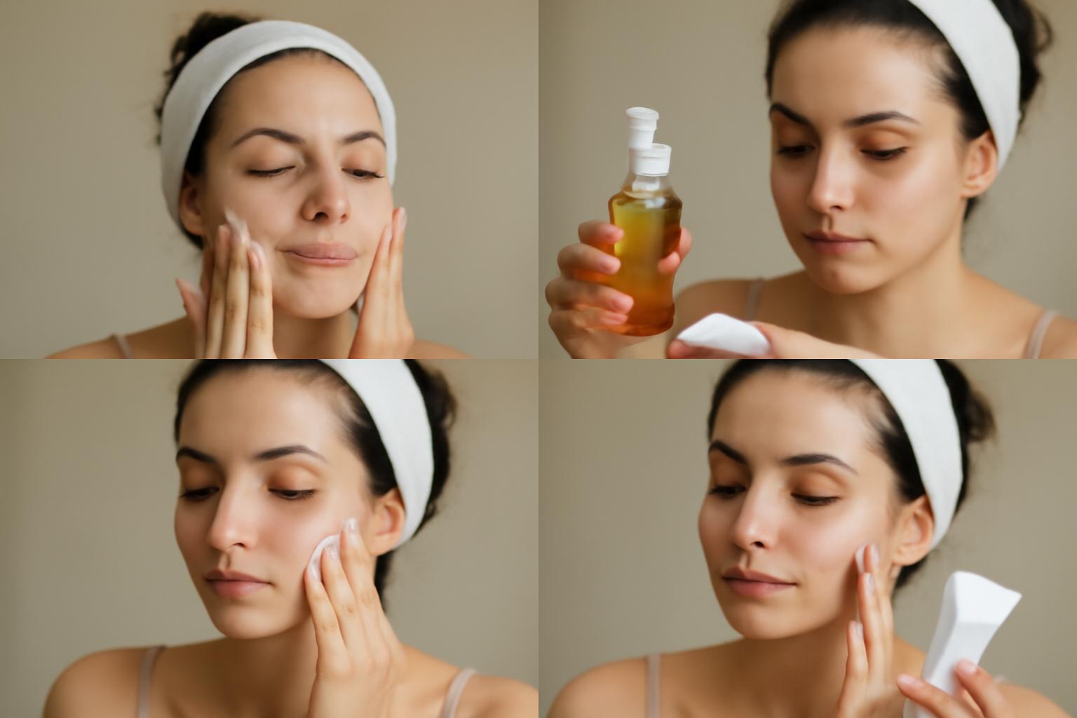 Rutyna pielęgnacji twarzy tłustej 4 kroki