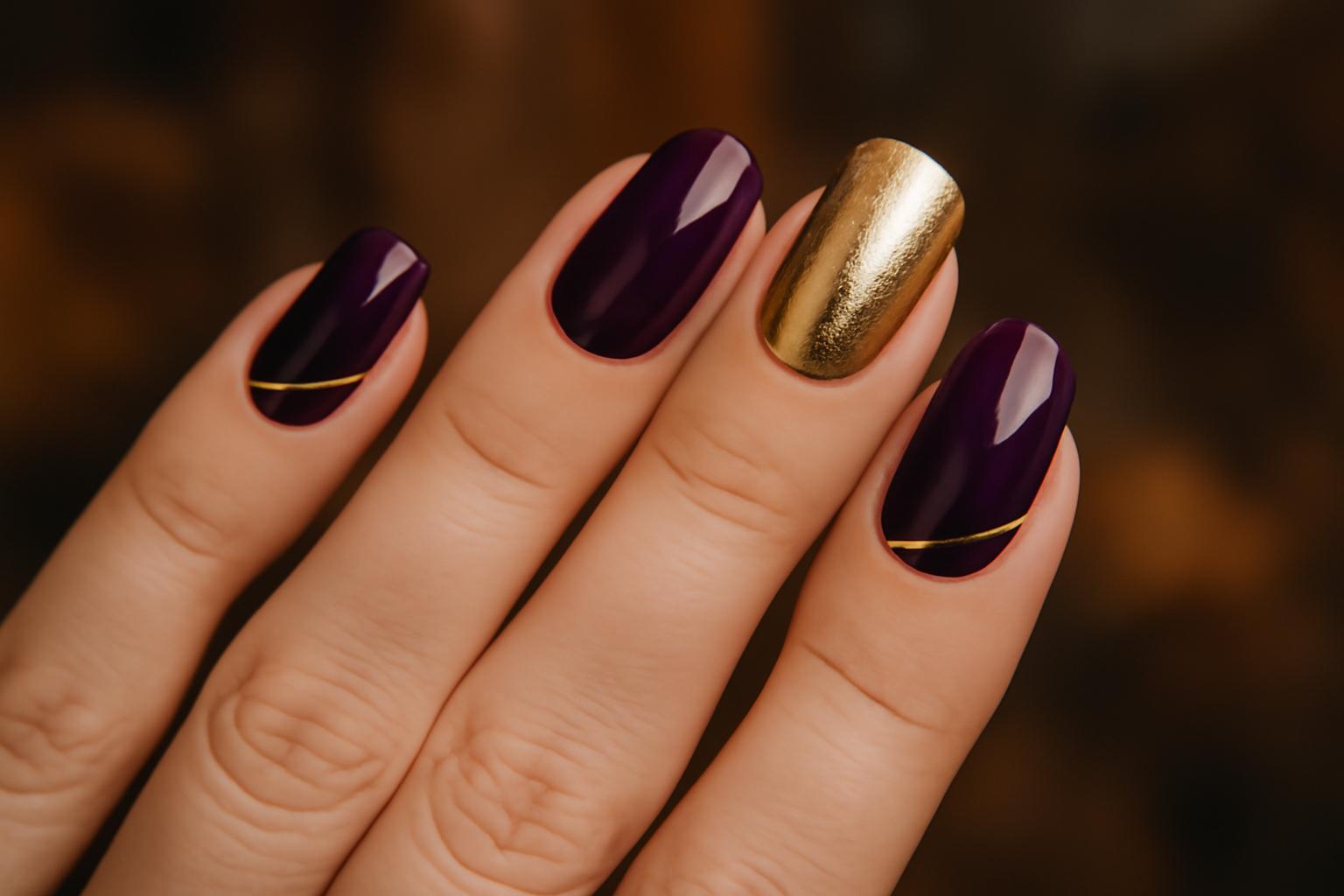 Śliwkowy manicure na jesień 2026 – trendy i inspiracje
