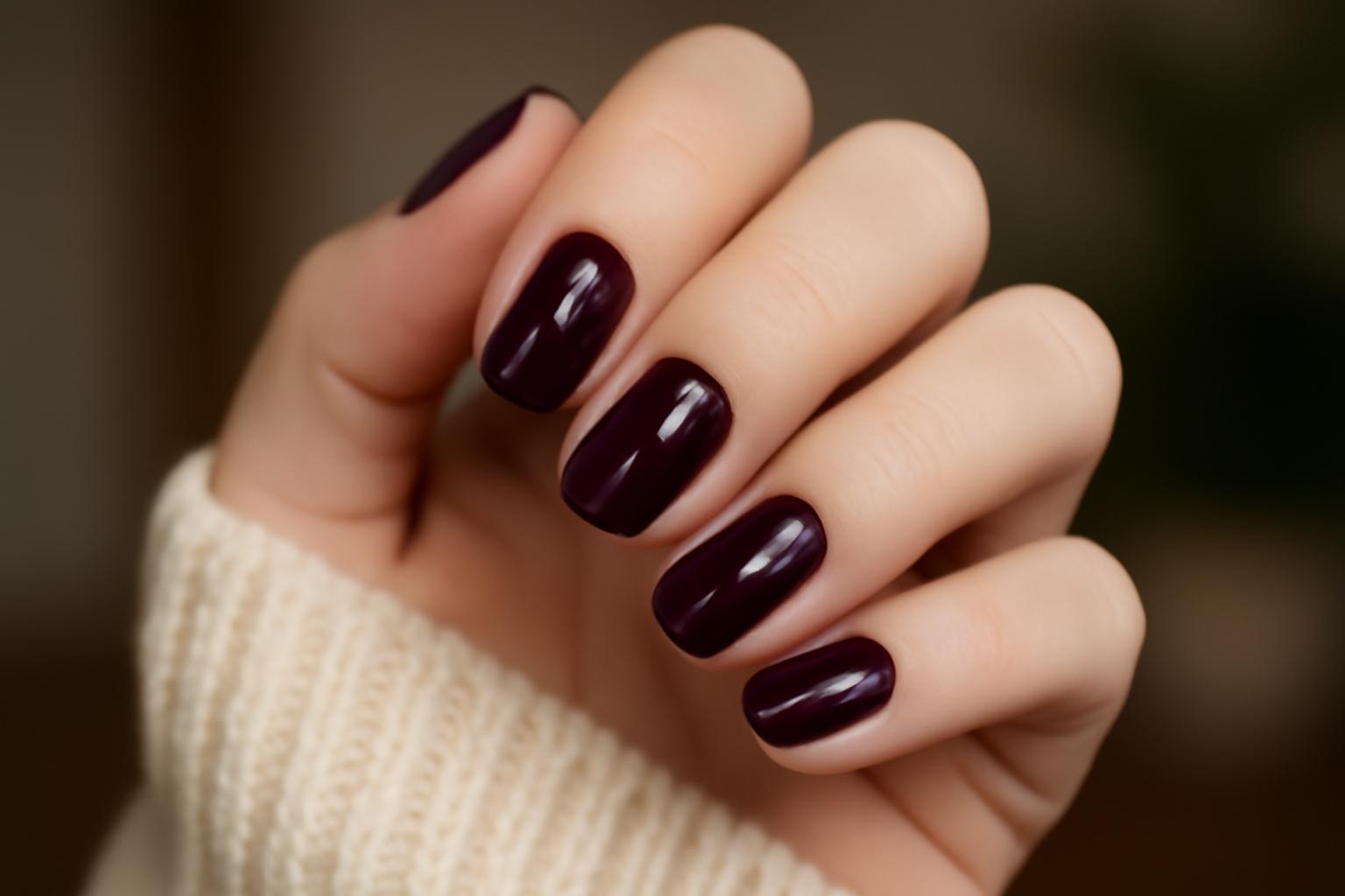 Śliwkowy manicure na jesień 2026 – trendy i inspiracje
