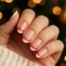 swiateczny french manicure w imprezowej ods onie 2026 2 1
