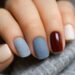 zimowy manicure velvet i pluszowy trendy kolory efekty 2 1