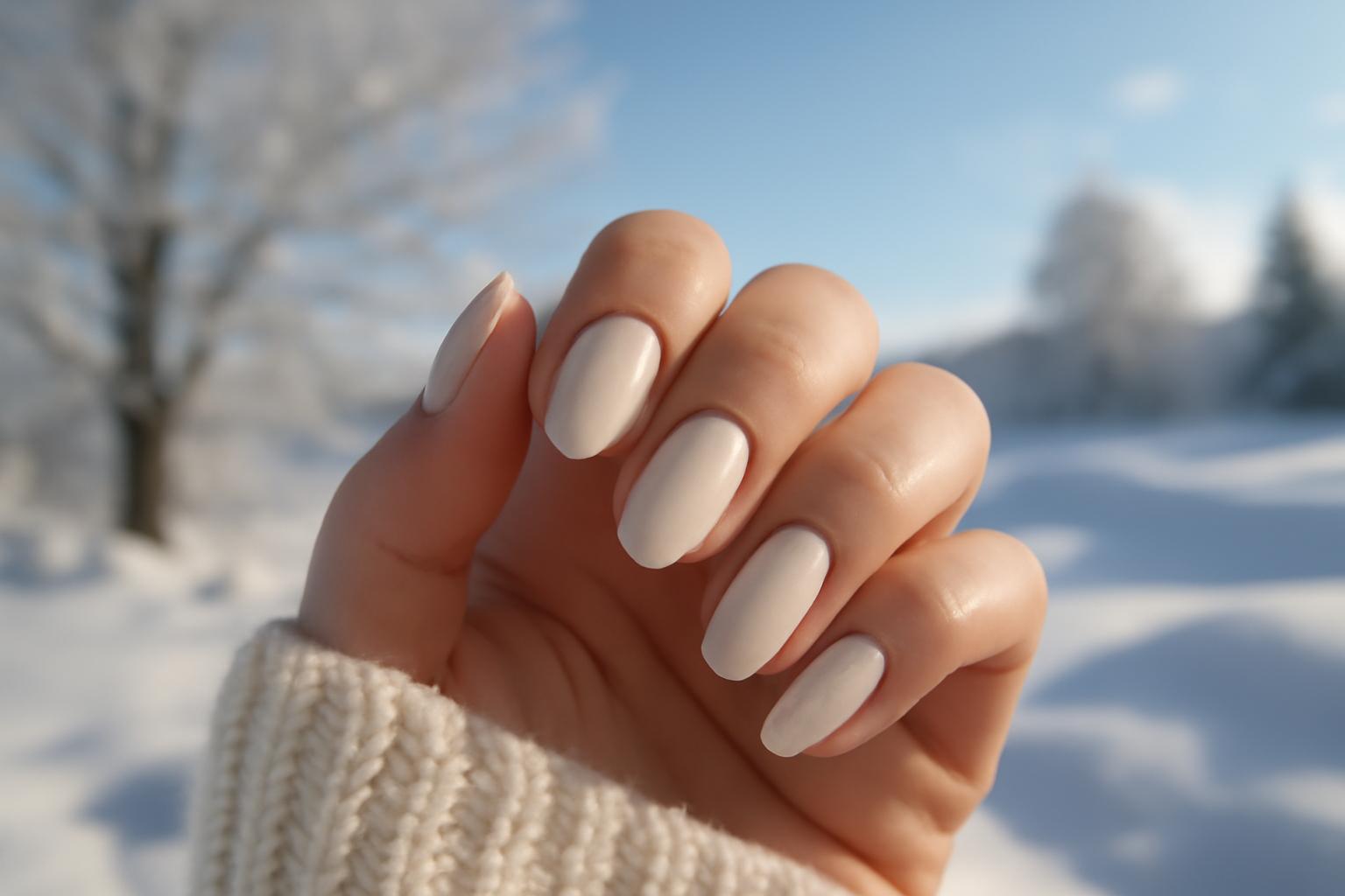 Zimowy manicure w stylu czystej, świeżej energii